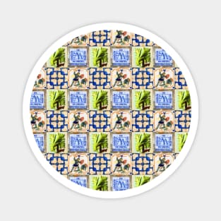 Azulejo — Portuguese tilework #11 Magnet
